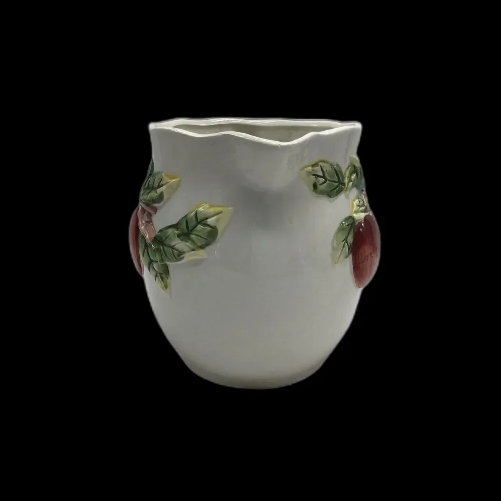 CBK LTD Apple Pitcher 1992 Vintage Farmhouse Cottagecore Grannycore